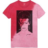 Men's David Bowie Aladdin Sane T-shirt Medium Red S black