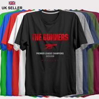 2026 Arsenal TShirt Premier League Winners Football Gunners Shirt Kids Adult S black