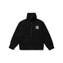 MLB Dumble New York Yankees Lamb Fleece Zip Collar Jacket Unisex jackets Black 31JPF3111-50L S