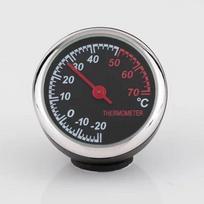 Automobilio termometras Drėgmės matuoklis Kvarcinis laikrodis Atsparus aukštai / žemai temperatūrai thermometer#0 black