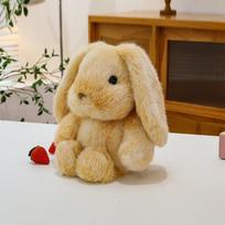 Simfonija bėgančio zuikio pliušinis žaislas mergaitei gimtadienio dovana kuprinės pakabukas gydantis stalas sūpuoklės žiedas 20Cm pendant [0.15kg] šviesiai ruda spalva
