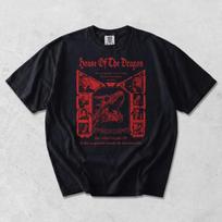 2026 House Of The Dragon Targaryen Drakono Grafikos Marškinėliai 100% Medvilnė Unisex Oversize Kvėpuojantys Marškinėliai Gerbėjų Dovanos Marškinėliai Viršutiniai Drabužiai S black