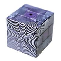 3x3x3 Lllusory Optical illusion Effect Magic Cube 3×3 Professional Speed Puzzle Children Fidget Toys Gift gray