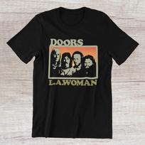 THE DOORS L.A. Woman  Classic Song Lyric Rock Band on Ringspun Cotton Tee Unisex T-Shirt S