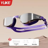 Yuke Electroplated Anti-Fog Swim Goggles with Earplugs for Men & Women