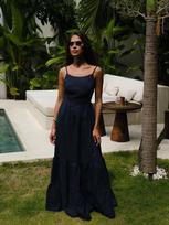 2026 Sexy Backless Layered Beach Dress with Tie-up Long Pants - Women's European & American Vacation Wear Small