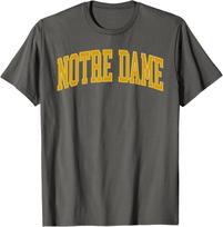 Notre Dame IN Retro Indiana Gift Unisex T-Shirt S įvairiaspalvis