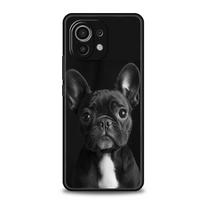 French Bulldog Dog Pet Phone Case For Xiaomi Mi 15 14 13 12 11 Lite 14T 13T 12T 11T Pro Poco X7 X6 X5 X3 Pro F6 F5 F4 Cover For Mi 11 Lite black