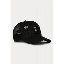 Men's Christian Rose | Cr024 Two Tone 'r' Private Plate Trucker Mesh Baseball Cap less black