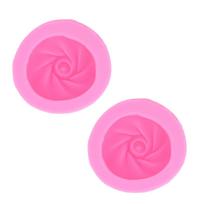 2PCS Steaming Dumpling Maker Mould Silicone Baozi Buns Cooking Mould for Cake Chocolate pink