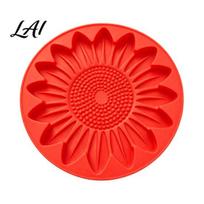 Flower Shaped Patio Decor Stepping Stone Mold Plastic Sunflower/Butterfly/Bee/Pumpkin/Snowflake/Mushroom/Fairy Paver Molds Reusable Concrete A red
