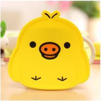 1PC Totoro/Doraemon/Baymax/Minion/Hello Kitty/Mickey Mug/Glass/Cup Mat/PVC Coaster white