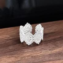 Light Luxury High-End Sea Blue Zir*****Pen Ring Full Of Diamonds Micro-Inlaid Colored Treasure Niche Design Fashion Ring Adjustable opening