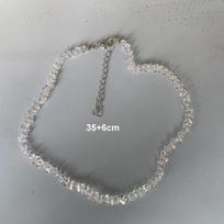Mulit-Cut Glass Crystal Irregular Beaded Choker Necklace for Women Transparent Fashion Korean Collarbone Collar Neck Jewelry