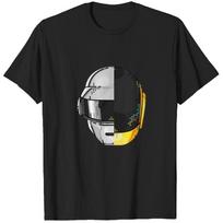 Daft Punk Marškinėliai Viršutiniai Drabužiai Storas Marškinėlis Vyrams - Juodas 2XL gray