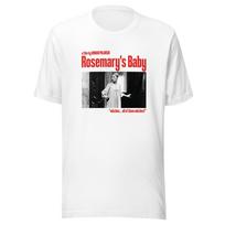 Rosemarys Baby Movie Printed Womens Tshirt SpringSummer Fashion Trend  Cotton Top Neutral Short Sleeve Tshirt S white