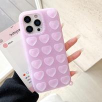 Soft Silicone Glitter Love Heart Suction Cup Cases For For Iphone 17 Air 16 1 14 13 Pro Max Cute Creative Shockproof Cover iPhone 13 pink