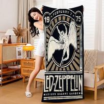 Juosta L-Led Z-Zeppelin Dideli Mikropluošto Paplūdimio Rankšluosčiai Greitai Džiūstantis Rankšluostis Smėlio Paplūdimio Rankšluosčiai Baseino Rankšluostis Kelionei Baseinui Joga 70cm×140cm gray