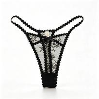 Lady Summer Pure Desire Sex Appeal Lace See-through Gauze Thong Underwear M juoda