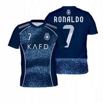 RONALDO Al-Nassr Vaikų futbolo marškinėliai tamsiai mėlyni SPORTINIS T-SHIRT RONALDO Al-Nassr 146 Vaikų futbolo marškinėliai tamsiai mėlyni SPORTINIS T-SHIRT