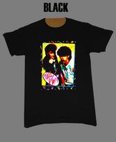 Hall and Oates retro new wave rock 80s T Shirt L brown
