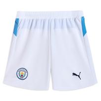Puma MCFC Replica SS25 Brand Logo Quick-Dry Comfortable Stylish Simple Football Shorts Men shorts White Light-Blue 780375-22 S
