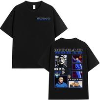 Singer Rap Morad MDLR Tour Album Tshirt for Men Women High Quality Trendy Hip Hop Street Loose Breathable Pure Cotton Tshirt S black