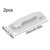 2pcs Kayak Boat Handle Grab Inflatable Boat Dinghy Raft Side Mount Handle Pad Handle Craft Parts Kayak Fishing Boat Accessories šviesiai pilka spalva
