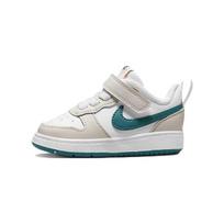 Nike Court Borough Abrasion Resistant Low top Skateboard Shoes Gray White Green Infant And Toddler BQ5453-017 23.5