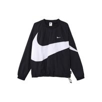 Nike Sportswear Didelis Swoosh Austas Striukė (Azijos dydis) Juoda/Balta Vyriški Streetwear DX0661-010 XL