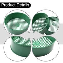 Garden Sieve for Soil and Sand Processing with 6mm Mesh Screen 2Pcs Pack for Home Cultivation and Yard Projects China Mainland gray