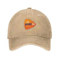 Vasarinė PostNL logotipo spaudinio grafinė laisvalaikio džinsinė kepurė megzta kepurė beisbolo kepurė laisvalaikio ir universali apsauga nuo saulės lauke Adjustable beige