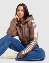ADIDAS DŽEMPERIS UŽSEGAMAS   SU GOBTUVU 3S CROPPED HOOD