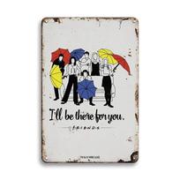 Central Perk draugai metaliniai ženklai dekoras plakatai miegamojo klubo skardinis ženklas dekoratyvinės plokštelės tapyba sienos estetiškas dekorat 20x30cm white