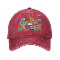 Hey Duggee Teenage Baseball Caps Snapback Denim Fabric Hats Adjustable Casquette Hip Hop Baseball Cowboy Hat for Unisex Women One Size