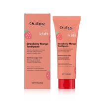 Strawberry-Flavored Kids' Toothpaste: Cleans Teeth, Prevents Cavities 114g brown