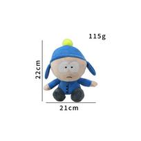 22cm New Cute Cartoon South Park Plush Stuffed Toy Jimmy Plush Home Decor Ornament Birthday Gift 22cm gray