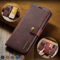 Huawei P50 Pro Magnetic Card Holder Cowhide-Feel Protective Case Mate 20 Lite/Maiman 7 raudona