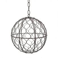 Rutuliškas narvelis paukščiams Metalinis Lauko Sodo Dekoras one size gray