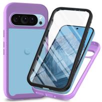 For Pixel 10 Pro XL Shockproof Clear Case,Built in Screen Protector Full Body Rugged Cover for Google Pixel 10,Pixel 10 Pro PC TPU&Case & Screen Protector&Google Pixel 10 Pro