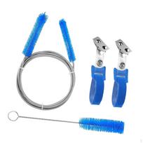 2 Pieces Cpap Tube Cleaning Brush with Hose Fixing Clip Strap Machine Cleaner for Standard