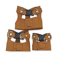Adjustable Rat Harness and Leash Set 3 Sizes Vests Anti-Bite Chest Strap Lizard Traction Rope Comfortable Leather black