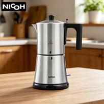 NICOH Electric 304 Stainless Steel Moka Pot