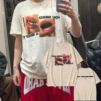 Singer Billie Eilish Hit Me Hard and Soft Printed Cotton T-shirt Men and Women Summer Clothing Fashion Casual T-shirt Fan Gift 4XL brown