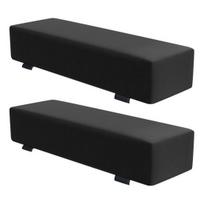 Yousheng Memory Foam porankių pagalvėlės biuro kėdei, žaidimams, maksimalus komfortas, atrama su reguliuojamu dirželiu, ergonomiškas dizainas, neslystantis dugnas, skausmo malšinimas 2pcs juoda