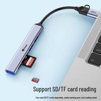 Biaoyao Type-C & USB 3.0 Hub with SD/TF Card Reader