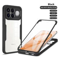 For Mi Poco F8 F7 Ultra Anti Shock And Anti Fall 360 Fully Wrapped Phone Case For Mi Poco X7 X6 F7 F6 M7 Pro M7 4G Poco F8 ultra juoda