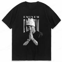 Rapper Eminem Graphic Print T Shirt Vintage Casual T Shirt Women's 2026 T Shirt XXL gray