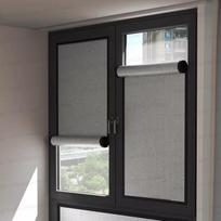 Self-adhesive Thermal Insulation Curtains Double Sided Reflective Window Shade  Living Room 19.69x39.37in-White Edging gray