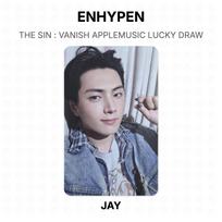ENHYPEN THE SIN : VANISH APPLEMUSIC LUCKY DRAW Official Photocard JAY gray